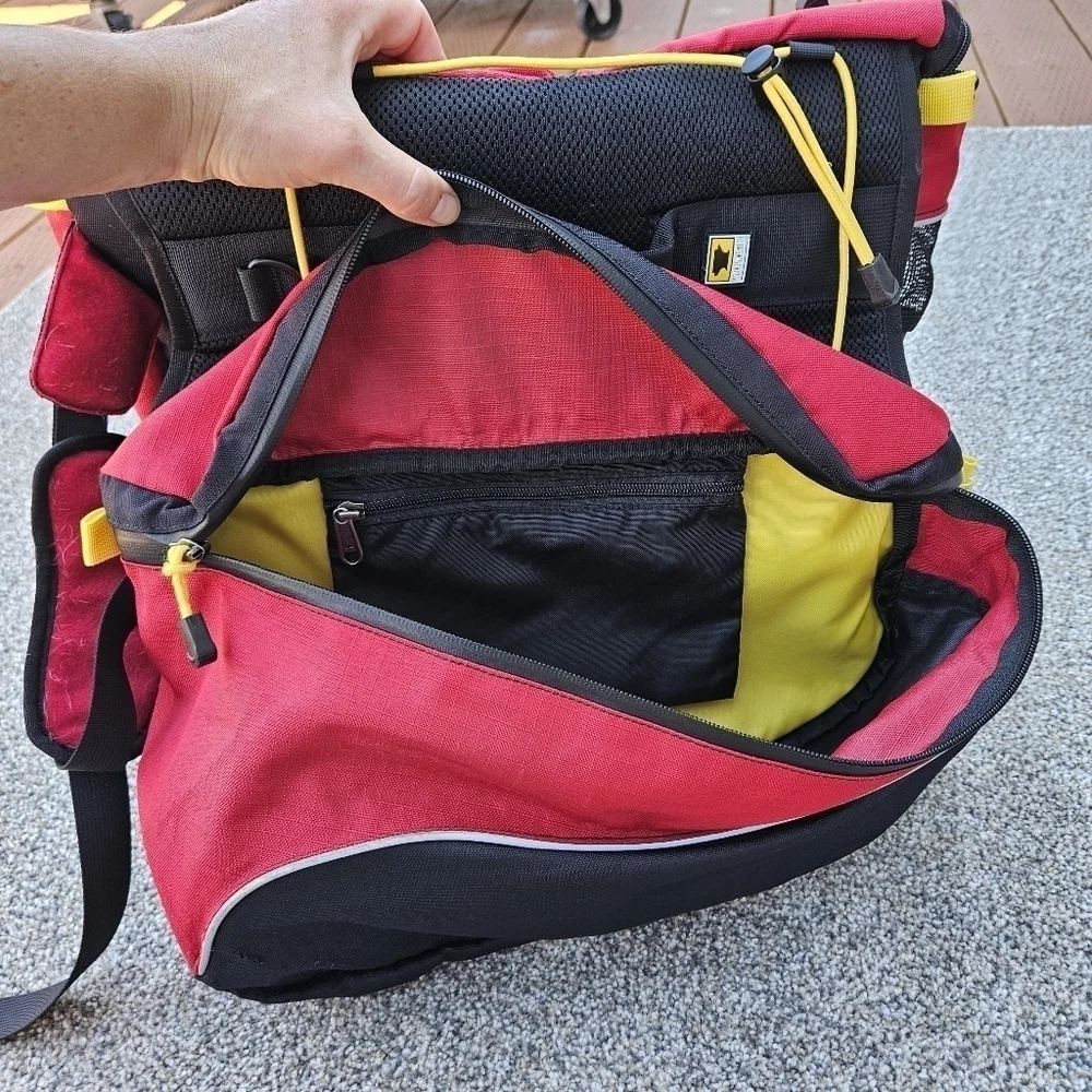 Mountainsmith Large Dog Pack SL3 Outdoor Hiking Red Backpack Adjustable Harness
